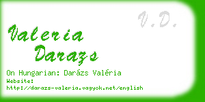 valeria darazs business card